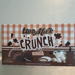 Confetti Crunch  Biscottino,      cioccolato bianco e fondente con pezzetti di biscotto.    Kg 1