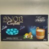 Confetti Snob,   mandorla tostata ricoperta di cioccolato al latte.       colore azzuro      Kg 1