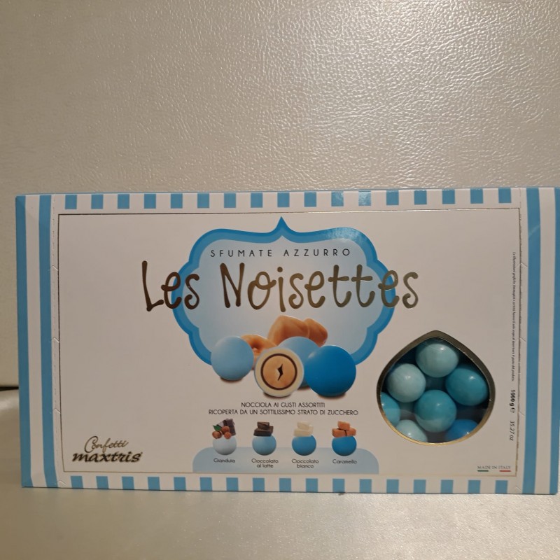 Confetti Les Noisettes, gusti assortiti, colore sfumati azzuri  kg 1