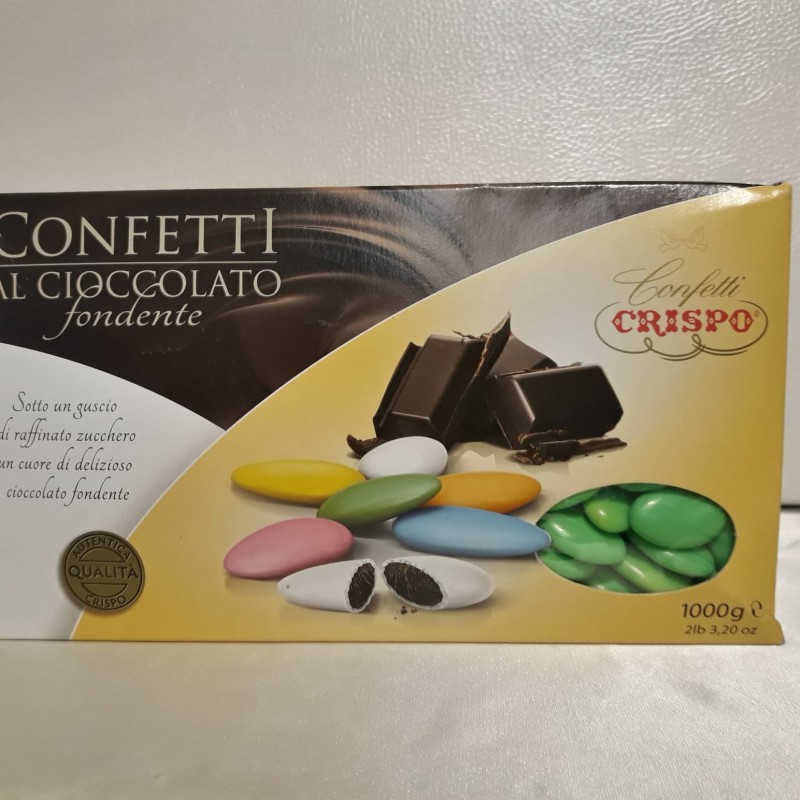 Confetti Cioccolato Fondente   colore verde    kg 1