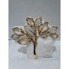 Sacra Famiglia in polvere di marmo Made in Italy,     cm 16,5 x 2,5 x 15,5