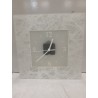 Orologio da parete Carlo Pignatelli,  in vetro made in Italy,     cm 30 x 30