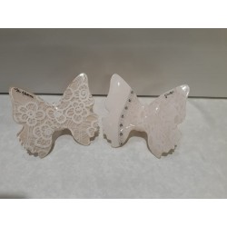 Coppia farfalle Gay Mattiolo e Giovinarte Made in Italy,   cm 10 x 10