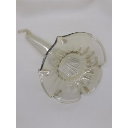 Cornocoppia in vetro soffiato , sfumato  ,    cm 15 x 10
