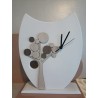 Orologio in polvere di marmo e legno,   made in Italy,  cm 24 x 7 x 32       compreso di scatola