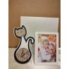Orologio cornice Negò, cm 20,5 x 18,5 est.   cm 9x 13  int.