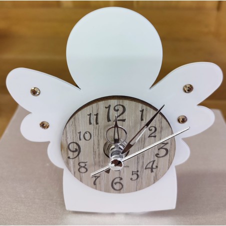 Orologio angelo in metallo, cm 11 x 120 completo di astuccio made in Italy