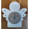 Orologio angelo in metallo e legno cm 18,5 x 20 completo di astuccio  made in Italy