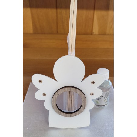 Diffusore Angelo in metallo e legno, cm 12,5 x 14 completo di astuccio e essenza made in Italy